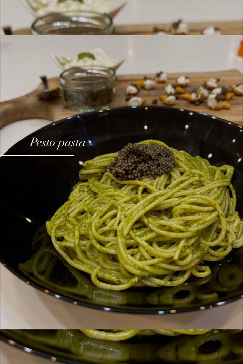 Caviar Pie, Elevated Cooking, Caviar Pasta, Caviar Bar, Osetra Caviar, Caviar Recipes, Eat Me Drink Me, Pesto Pasta, Ravioli