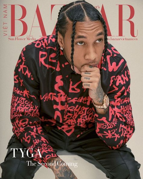 Ryan Knew on Instagram: “Woke up and saw one of our favorite artist on an amazing cover @tyga for @bazaarvietnam styled by @brvndo” Around The World, I Hope