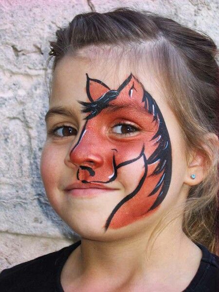 Horse Face Paint Horse Face Paint Easy, Western Face Paint, Farm Animal Face Paint, Horse Face Painting, Kiss Face Paint, Horse Face Paint, Horse Cupcakes, Animal Face Paintings, Face Painting Tips