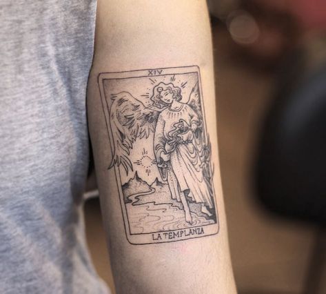 Whether you're seasoned in tarot readings, the proud owner of a white sage stock, or just a big fan of The Craft, it's very likely you'll enjoy the latest Star Tarot Card Tattoo, Tarot Card Tattoos, Card Tattoos, Reading Tattoo, Temperance Tarot Card, The Star Tarot Card, Star Tarot Card, The Star Tarot, Tarot Card Tattoo