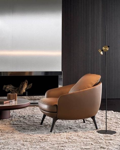 RAPHAEL | ARMCHAIRS - EN Minotti Sofa, Minotti Furniture, Soft Furniture, Modern Mountain Home, Modern Armchair, Australian Homes, Armchair Design, Italian Furniture, Furniture Collection