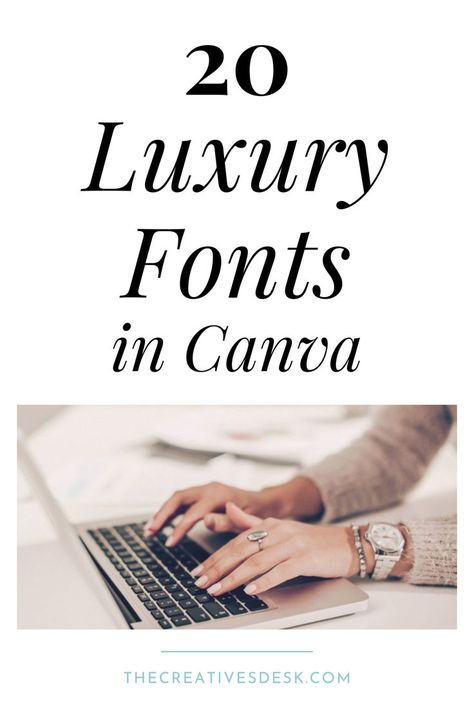 Luxurious looking Canva fonts. To spare you the daunting task of sifting through Canva’s extensive font library, I’ve gathered together several luxury fonts to help give your graphics, documents or logo that designer look and feel. Bold Fonts Free, Luxury Graphic Design, Fonts In Canva, Luxury Fonts, Trending Fonts, Latest Fonts, Business Fonts, Minimalist Font, Instagram Font