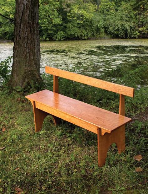 Step Bench, Shaker Bench, Shaker Style Furniture, Front Porch Bench, Porch Bench, Shaker Table, Shaker Furniture, Wood Patio Furniture, Bench Plans