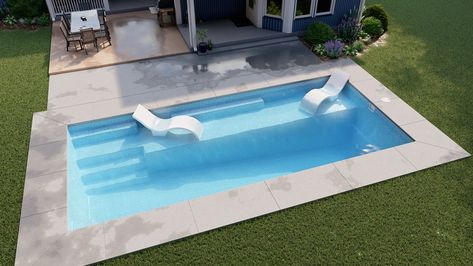 Providence 14 - Latham Pool Latham Pool, Door Bench, Automatic Pool Cover, Swimming Pool Mosaics, Tanning Ledges, Patio Layout, Fiberglass Swimming Pools, Pool House Plans, Pool Shapes