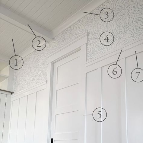 Craftsman Molding And Trim, Craftsman House Interior, Craftsman Trim Interior, Craftsman Door Trim, Craftsman Style Molding, Craftsman Style Interior, Craftsman Style Trim, Craftsman Ceiling, Craftsman Wainscoting