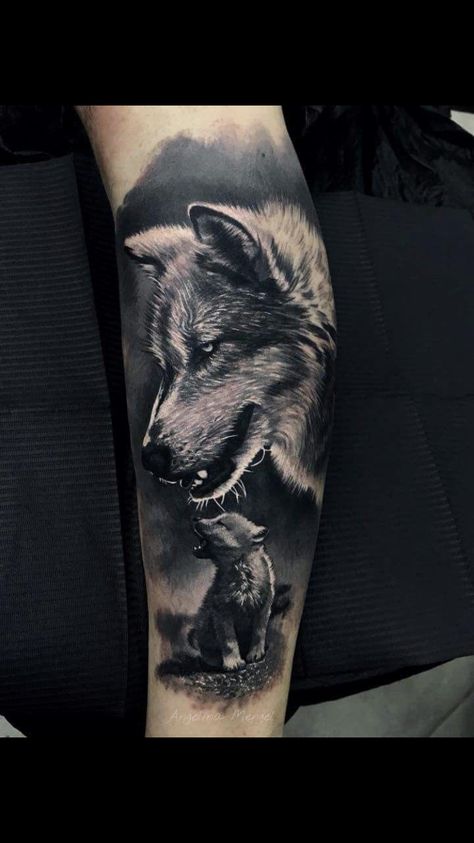 Cub Tattoo, Wolf Tattoo Forearm, Lone Wolf Tattoo, Wolf Sleeve, Wolf Tattoos Men, Wolf Tattoo Sleeve, Forearm Sleeve Tattoos, Cat Tattoos, Wolf Tattoo Design