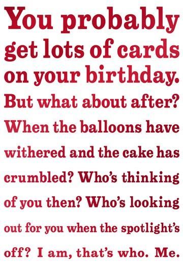 Birthday Quotes   QUOTATION – Image :    As the quote says – Description  Sensitive and Late Belated Funny Birthday Card Belated Birthday Funny, Happy Birthday Humorous, Belated Happy Birthday Wishes, Late Birthday Wishes, Belated Birthday Wishes, Birthday Card Sayings, Belated Birthday Card, Birthday Poems, Happy Birthday Quotes Funny