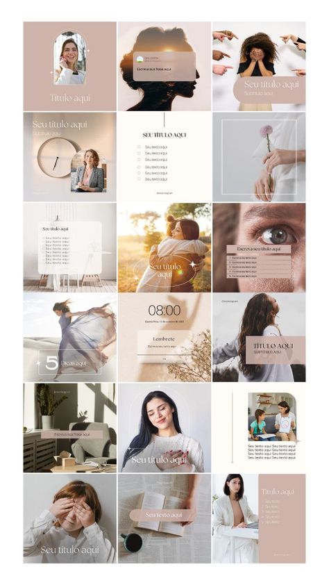 Inmobiliaria Ideas, Designer Canvas, Aesthetic Branding, Instagram Branding Design, Instagram Feed Planner, Instagram Feed Layout, Headshot Poses, Social Media Marketing Content, Feed Insta