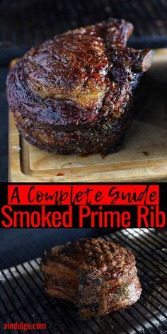 Smoked Prime Rib Recipe, Smokehouse Recipes, Grilled Prime Rib, Cooking Prime Rib Roast, Boneless Prime Rib Roast, Smoked Prime Rib Roast, Prime Ribs, Beef Rib Roast, Smoker Ideas