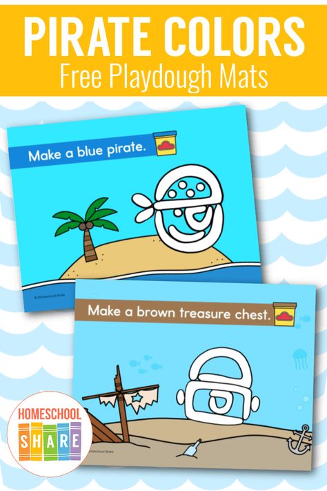 Pirate Playdough, Playdough Printables, Pirate Printables, Pirate Unit, Playdoh Mats, New Vocabulary Words, Playdough Mats, Page Protectors, Pirate Treasure