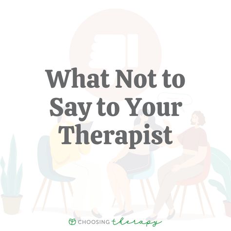 Things to Avoid Telling Your Therapist Knowing how to prepare for your first therapy session can help keep first-time jitters at bay. Experiencing the benefits of therapy first-hand gives you a safe place for self-inquiry and self-discovery, with an unbiased party–your therapist. However, there are a Things To Tell Your Therapist, What To Wear To Therapy, Prepare For Therapy Sessions, Things Therapists Say, How To Talk To Your Therapist, Things To Bring Up In Therapy, Things To Discuss In Therapy, Tips For Therapy, Do I Need Therapy