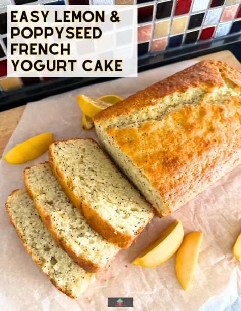 Yogurt Loaf Cake, Baking With Yogurt, Lemon Angel Food Cake, French Yogurt, French Yogurt Cake, Recipe Using Lemons, Lime Pound Cake, Coconut Pound Cakes, Moist Lemon Cake