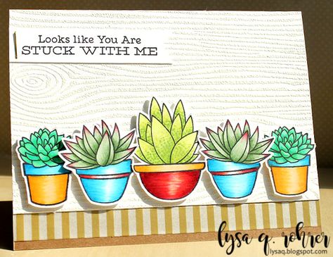 Oh So Succulent Stampin Up Cards, Stampin Up Succulent Garden Cards, Succulent Birthday Cards, Succulent Card, Succulent Cards, Cactus Cards, Plant Cards, Cactus Bullet Journal, Frantic Stamper