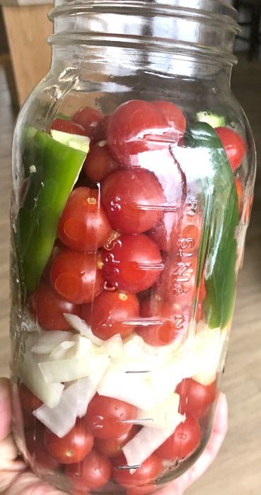 How to Make Fermented Cherry Tomato Bursts (The Most Delicious, Healthy Snack Ever!) — All Posts Healing Harvest Homestead Fermented Tomatoes And Basil, Fermented Cherry Tomatoes, Pickled Cherry Peppers Recipe, Fermented Tomatoes, Pickled Veggies Recipe, Easy Pickles, Cherry Pepper Recipes, Freezing Cherry Tomatoes, Fermenting Recipes