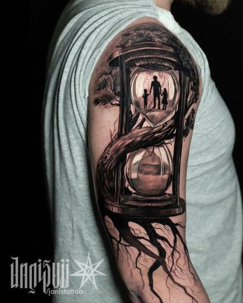 Realistic Tattoo Design For Men, Forearm Tattoo Men Ideas Unique, Colby Tattoo, Black And Grey Realism Tattoo Design, Realism Tattoo Ideas For Men, Realism Tattoo Ideas, Ship Tattoo Sleeves, Time Piece Tattoo, Cover Up Tattoos For Men