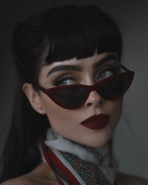 Only Love Is Real, Dark Academia Outfit, Dark Sunglasses, Sunglasses Outfit, Emotional Baggage, Eye Surgery, Digital Portrait Art, Rockabilly Fashion, Eye Bags