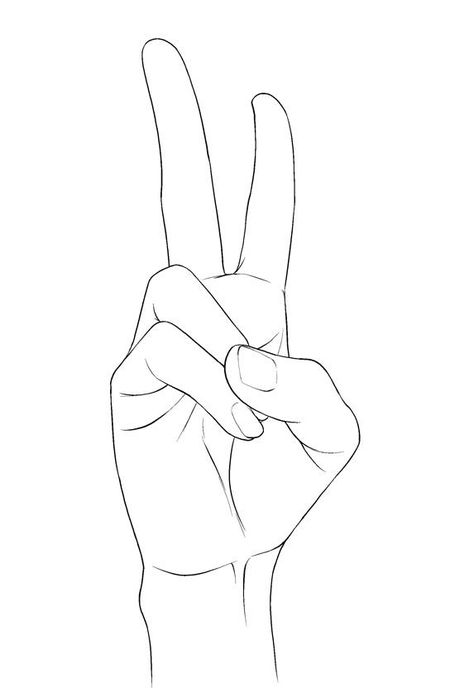 Not sure about the original source. found it here: https://www.facebook.com/shashashare Peace Sign Drawing, Peace Drawing, Peace Sign Hand, Peace Sign Art, Anime Hands, Hand Drawing Reference, Hand Reference, Small Drawings, Hand Sketch