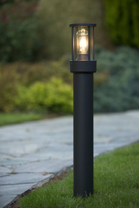 Modern Lamppost, Bollard Design, Outdoor Lamp Landscape, Modern Outdoor Lamp, Bollard Lighting Outdoor, Bollard Lighting Outdoor Landscapes, Bollard Path Lights, Driveway Lighting, Landscape Lighting Design