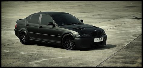 Matte Black 2003 BMW 325i 2003 Bmw 325i, Auto Wallpaper, 2009 Chevy Silverado, 325i E30, Blue Colour Wallpaper, Desktop Wallpaper Black, E46 Sedan, Black Bmw, Bmw Black