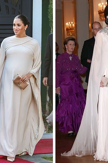 Who Wore It Better: Pregnant Kate or Pregnant Meghan? #purewow #kate middleton #entertainment #fashion #baby #royal family #dress #meghan markle Royal Family Dress, Duchess Kate Pregnant, Pregnancy Wedding Dress, Meghan Markle Maternity Style, Meghan Markle Maternity, Kate Middleton Maternity Style, Meghan Markle Pregnant, Baby Royal, Meghan Markle Dress