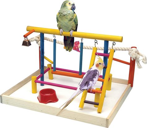 Bird Play Gym, Large Playpen, Parrot Play Stand, Wooden Playground, Pet Bird Cage, Parrot Perch, Bird Stand, Activity Center, Parrot Toys