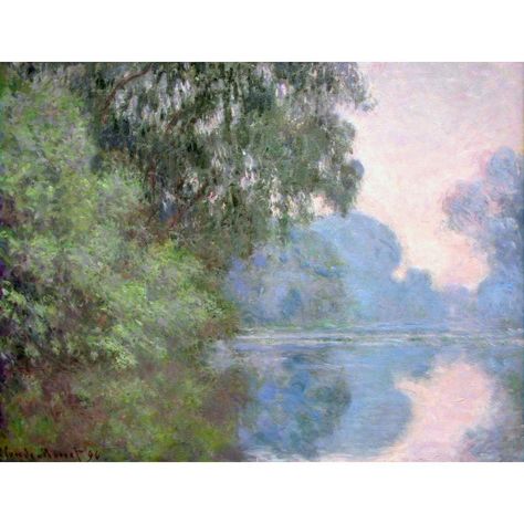 Landscapes art Morning on the Seine near Giverny by Claude Monet oil paintings canvas High quality hand-painted Giverny Monet, Claude Monet Paintings, Claude Monet Art, Monet Art, Monet Paintings, The Seine, Art Japonais, Impressionist Paintings, Plein Air Paintings