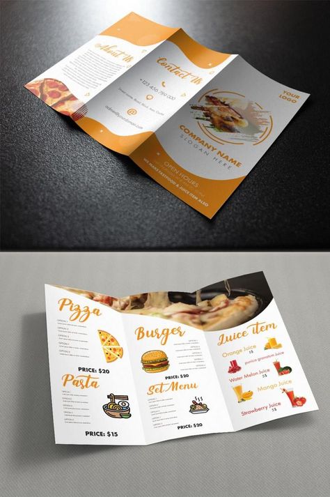 Colorful Restaurant, Brochure Design Creative, Custom Menu, Menu Flyer, Professional Brochure, Food Menu Template, Packaging Illustration, Flyer Free, Menu Design Template