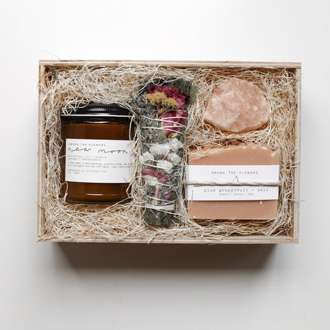 KITS — AMONG THE FLOWERS Intentional Gifts, Wood Gift Box, Gift Boxes With Lids, Handmade Wooden Boxes, Sacred Spaces, Salt Crystal, Space Gift, Client Gifts, Sacred Places