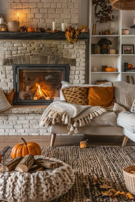 Fall & Halloween Room Decor Ideas! 🎃🎃 fall decor ideas for the home, fall decor, fall aesthetic, fall room aesthetic bedroom, cozy Fall Room Aesthetic, Fall Living Room Ideas, Cozy Fall Living Room, Home Fall Decor, Halloween Bedroom Decor, Autumn Interior, Halloween Bedroom, Fall Living Room Decor, Fall Living Room