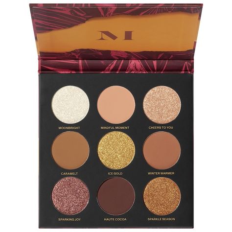 Seize The Present 9 Pan Artistry Palette - Morphe | Sephora Makeup Morphe, Morphe Makeup, Makeup Gift Sets, Christmas Gift Sets, Makeup Gift, Sephora Makeup, Winter Warmers, Makeup Palette, Blush Makeup