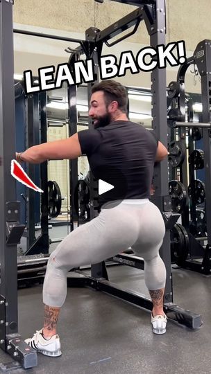 106K views · 1.7K reactions | You want to learn how to Squat properly for GLUTE GAINZ? Then check out this cheeky little trick I call the “Lean Back Squat” and get Thicc! #glutes #gym #reels | Michael Nunziata | Michael Nunziata · Original audio Squat Properly, Gym Reels, Glutes Gym, How To Squat Properly, Back Squat, Lean Back, Back Squats, Glutes Workout, To Learn