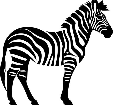 Zebra Template Free Printable, Zebra Silhouette, Zebra Illustration, Zebra Painting, Camping Diy, Stage Background, Mosaic Art Projects, Simple Silhouette, Diy Camping