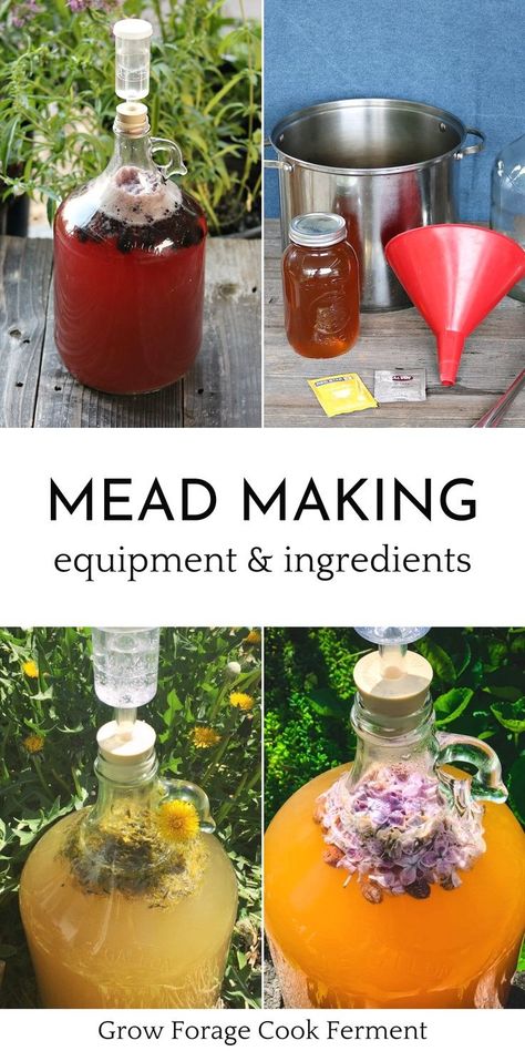 Mead Wine Recipes, Raw Honey Recipes, Make Mead, Mead Recipes, Mead Making, Homemade Liqueur, Beer Recipes Homebrew, Liqueur Recipes, Homemade Wine Recipes