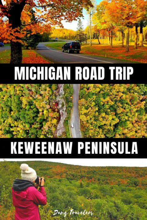 11 Places You Must Visit in the Keweenaw Peninsula this Fall – Dang Travelers Upper Peninsula Michigan Road Trips Fall, Copper Harbor Michigan, Houghton Michigan, Michigan Waterfalls, Travel Local, Food Fall, Travel Michigan, Copper Harbor, Upper Michigan