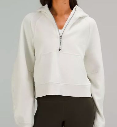 Half Zip Pullover Outfit, Cropped Half Zip, Zipper Hoodies, Outdoor Pictures, Womens Sweatshirts, Half Zip Hoodie, Cropped Pullover, Pullover Fleece, Lulu Lemon