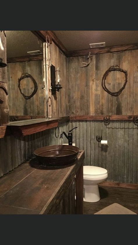 Rustic Bathroom Walls, Bathroom Ideas Rustic, Wood Interior Walls, Rustic Bathroom Shower, Airplane Hangar, Rustic Basement, Shop Bathroom, Rustic Bathroom Designs, Rustic Bathroom Decor