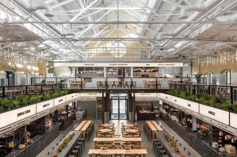 Industrial Architecture, Food Hall, Architecture Interiors, Food Court, Interior Architect, Old Building, Brickwork, Food Market, Autodesk 3ds Max