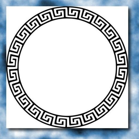 Greek Circle - Free vector clip art image. #BlackAndWhite, #Circle, #City, #ClipArt, #Frames, #Free, #Greek, #PublicDomain, #Ring, #SVG, #States, #VectorImage Versace Logo Design, Greek Circle, Versace Tattoo, Border Circle, Logo Design Black, God Tattoos, Circle Drawing, Egyptian Tattoo, Mythology Tattoos