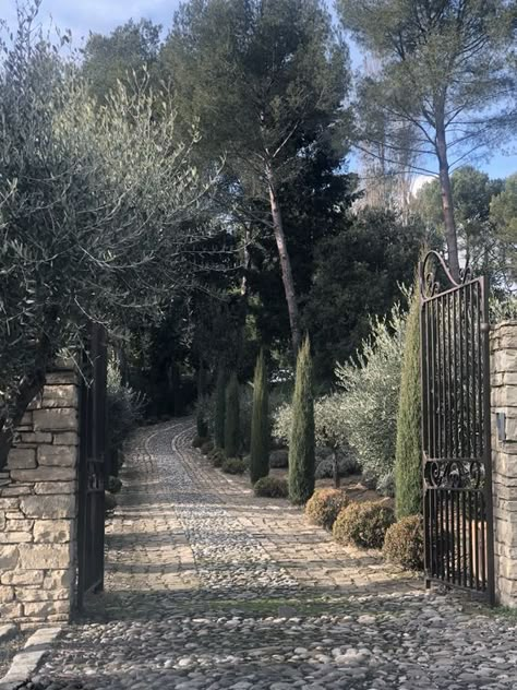 Italian Garden Design, Driveway Entrance Landscaping, Mediterranean Garden Design, Backyard Walkway, Driveway Entrance, Driveway Landscaping, Mediterranean Landscaping, Rustic Italian, Italian Garden