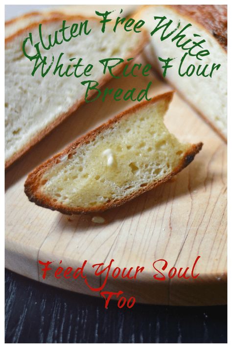 My Gluten Free White Rice Flour Bread is artisan loaf that is very crusty and tender on the inside with a great crumb. Rice Flour Bread, Gluten Free Sourdough Bread, Bread Gluten Free, Rice Bread, Flour Bread, Gluten Free Sourdough, Flour Alternatives, Animal Based, Feed Your Soul