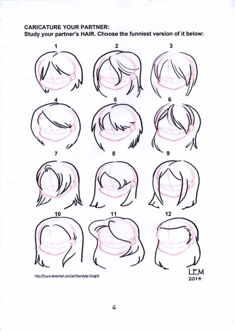 Hair for Female Source: http://fyuvix.deviantart.com/art/Hairstyles-Straight Drawing Reference Hair Female, Chibi Hair Female, Cartoon Hairstyles, Chibi Hairstyles, Kawaii Theme, Art Hairstyles, Practicing Drawing, Drawing Hairstyles, How To Draw Anime