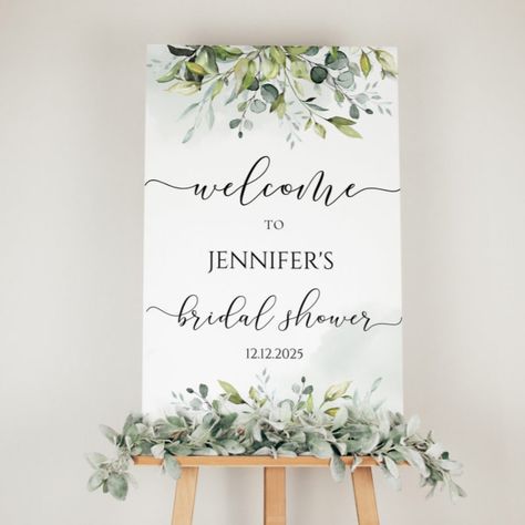 Cinderella Bridal Shower, Eucalyptus Centerpiece, Bridal Shower Balloons, Bridal Shower Planning, Moon Baby Shower, Shower Diy, Bridal Shower Diy, Bridal Shower Welcome Sign, Shower Welcome Sign