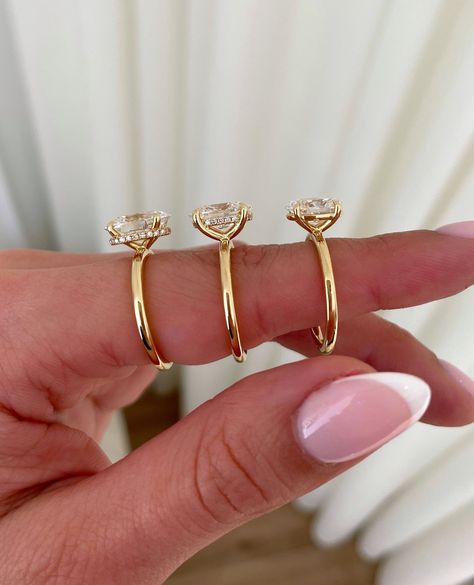 A gallery rail, also known as a support bar, is a small piece of metal that sits underneath the centre stone of an engagement ring. 

You do have some different design options, including setting it with stones more commonly known as the hidden halo. 

Here are some options: 

✨️ A simple, plain support bar.

✨️ A classic hidden halo, set with stones sitting in between the claws. 

✨️ And lastly, a wrap-around hidden halo, which is set with stones and sits on top of the claws. Gallery Rail Engagement Ring, Fair Trade Engagement Rings, Most Popular Engagement Rings, Popular Engagement Rings, Engagement Ring Guide, Engagement Ring Photos, Elegant Engagement Rings, The Claw, Simple Engagement Rings