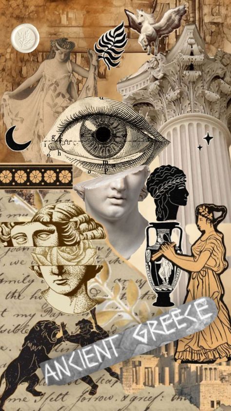 God Collage, Greek God, Greek Gods, Cool Art, Literature, Collage, Art