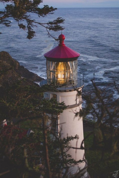 Heceta Head Lighthouse, Oregon Heceta Head Lighthouse, Lighthouses Photography, Navigation Lights, The Pacific Northwest, Nature Landscape, The Pacific, Pacific Northwest, Lighthouse, Lamp Post