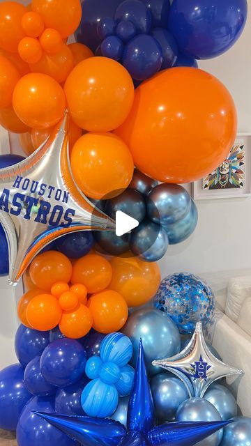 Baseball Astros, Baseball Theme, Balloon Bouquet, Houston Astros, Houston, Balloons, Baseball, On Instagram, Instagram