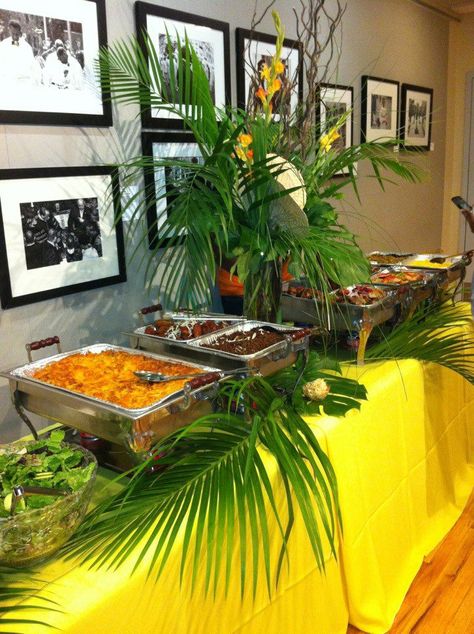 Ideas Food Party, Caribbean Theme Party, Party Food Table Ideas, Havana Nights Party Theme, Party Food Table, Havana Nights Party, Buffet Set Up, Caribbean Party, Decoration Buffet