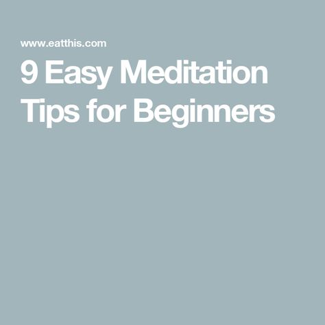 9 Easy Meditation Tips for Beginners Learn How To Meditate, Sahaja Yoga Meditation, 5 Minute Meditation, Sahaja Yoga, Meditation Tips, Meditation Youtube, How To Meditate, Better Diet, Easy Meditation