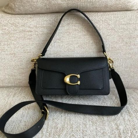 COACH Tabby 26 Shoulder Bag Black Coach Bags Aesthetic, Coach Tabby 26, Tabby Shoulder Bag, Coach Tabby, Hand Style, Polished Pebble, Signature Hardware, Shoulder Bag Black, Aesthetic Room