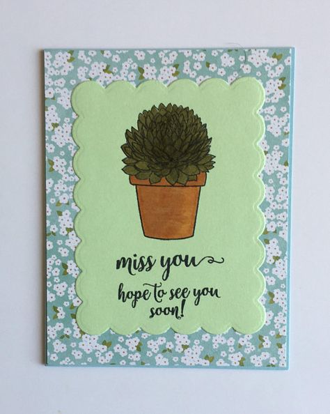 See You Soon Quotes, Drawing Pictures For Kids, Happy Easter Card, Miss You Cards, Cricut Cards, Beautiful Handmade Cards, Encouragement Cards, Friendship Cards, See You Soon